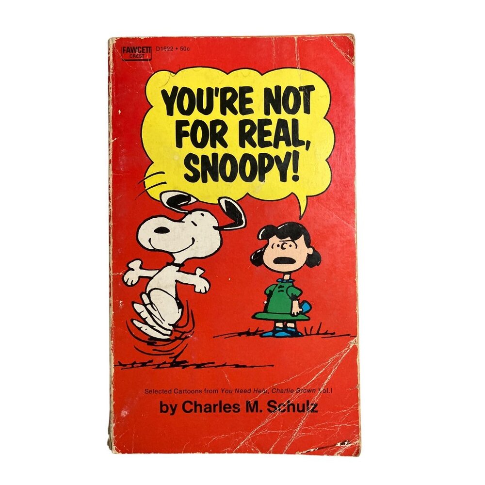 Youre Not For Real Snoopy! Book By Charles M. Schulz Cartoons 1971 Vol. 1 - Picture 6 of 14